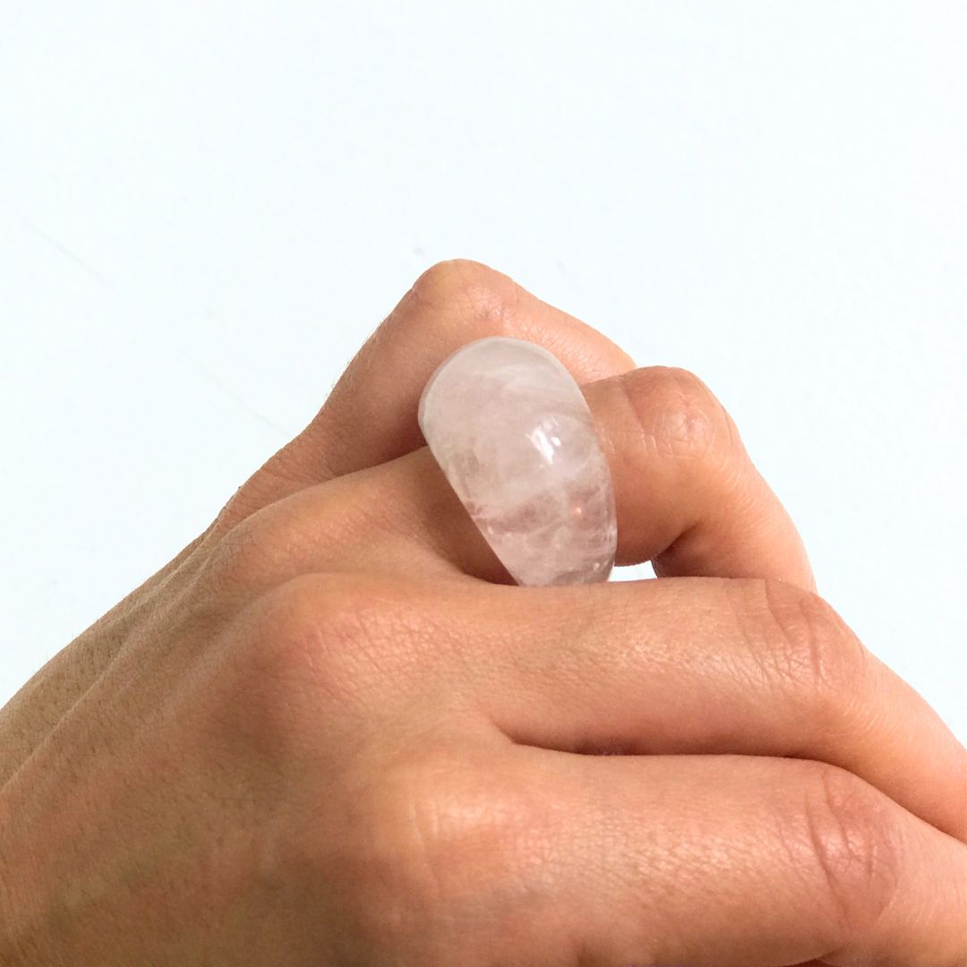 Jewerly | MS. ring Natural Stone - Rose Quartz